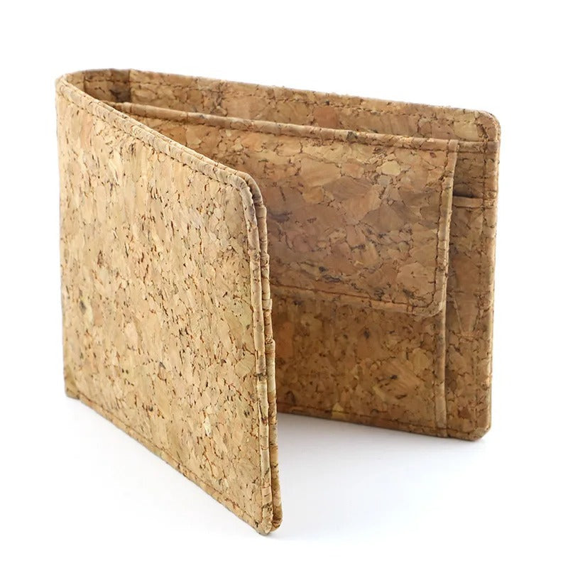 Natural Unisex Environmentally Friendly Cork Coin Purse Wallet