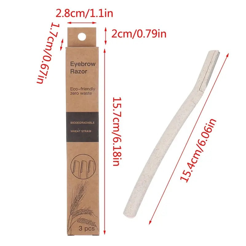 Eco-friendly Wheat Straw Eyebrow Razor