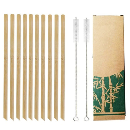 Reusable Bamboo Drinking Straws