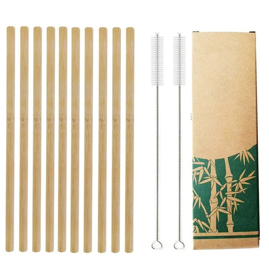 Reusable Bamboo Drinking Straws